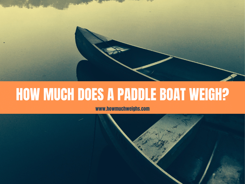 how much does a paddle boat weigh