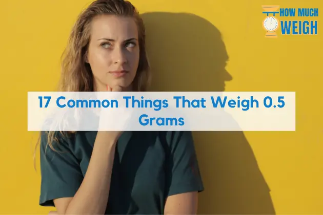 17 Common Things That Weigh 0.5 Grams