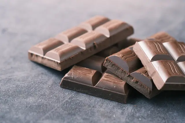 Two bars of chocolate