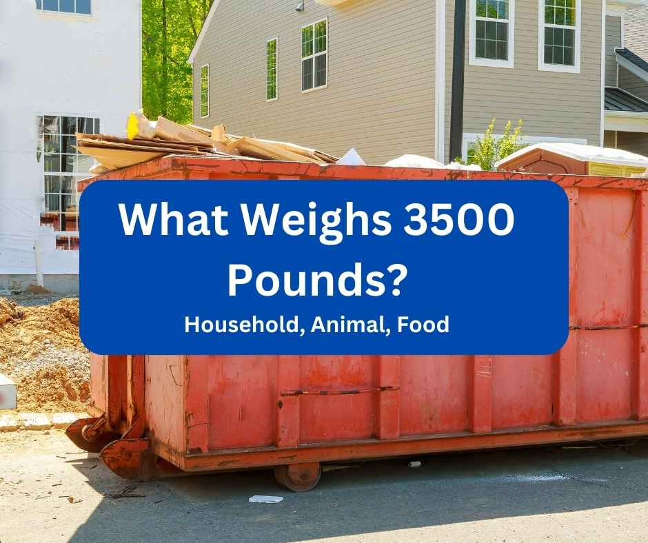 What Weighs 3500 Pounds?
